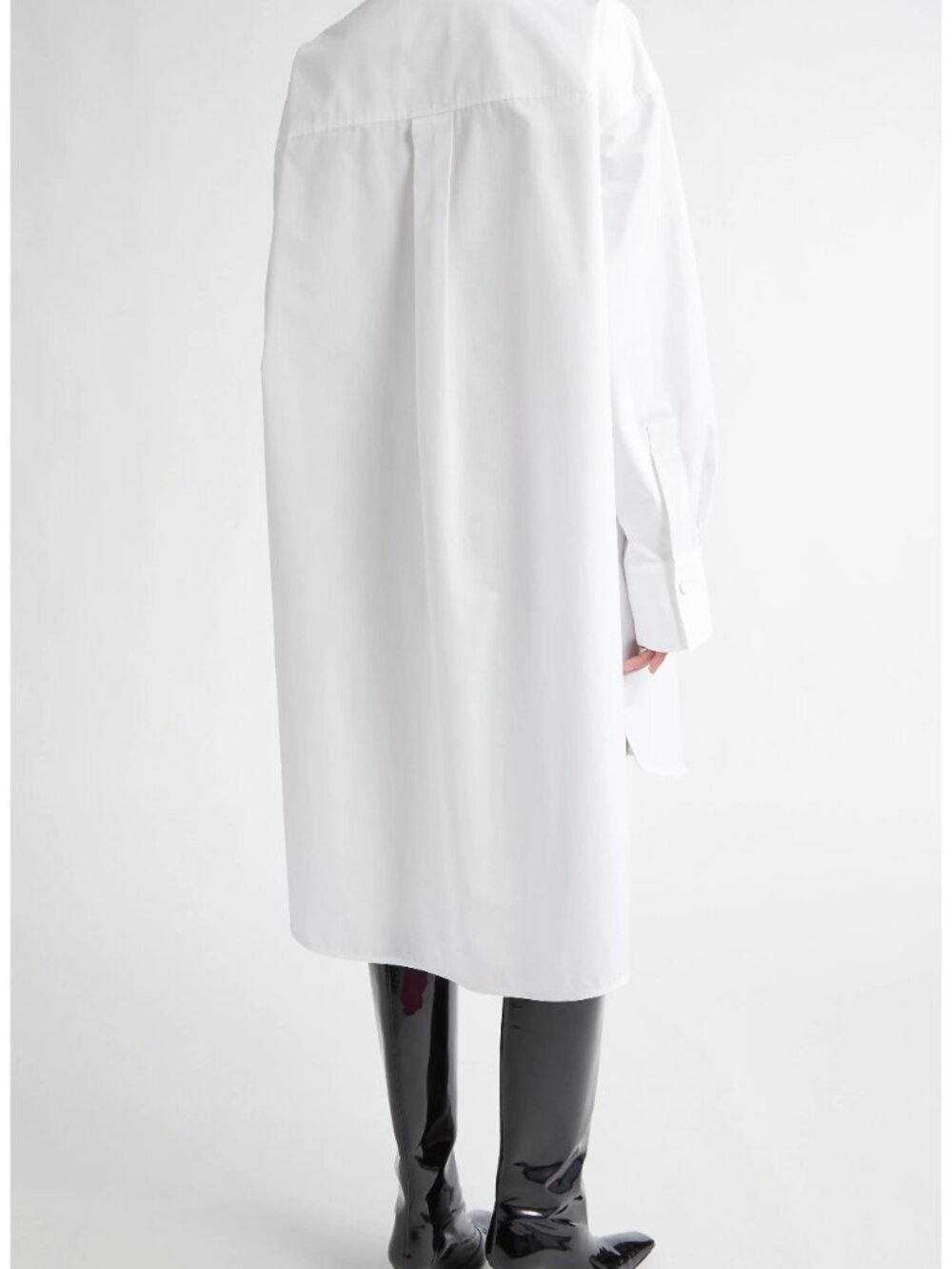 Jil Sander NWT White Oversized Cotton Poplin Shirt 42 - Picture 2 of 11